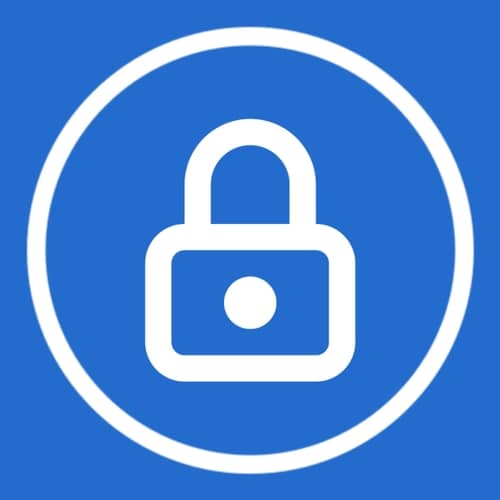 A circle with a closed lock inside