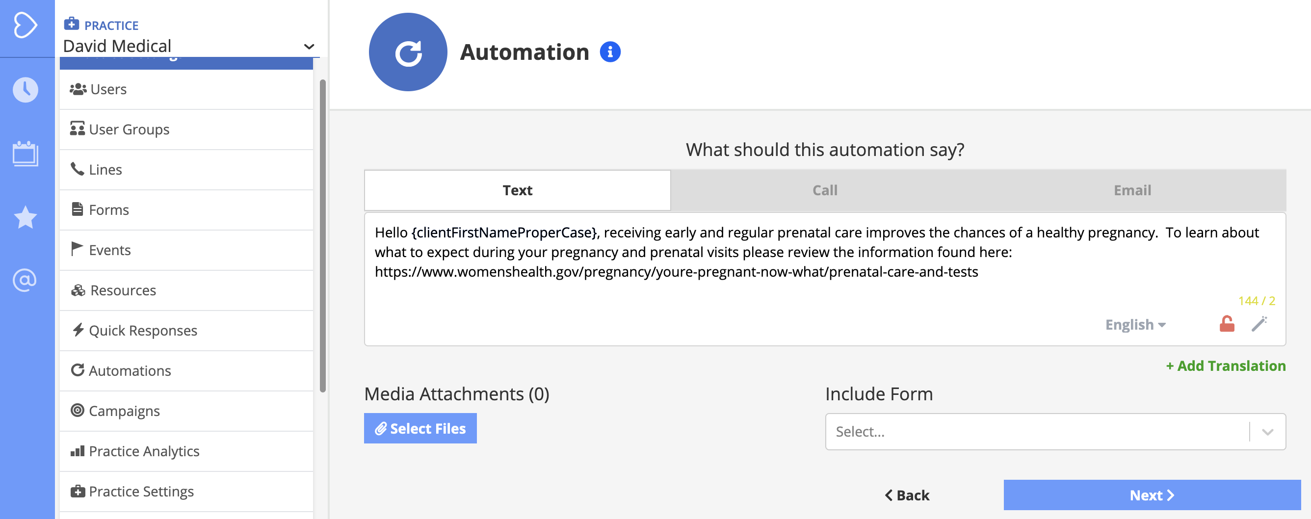 Prenatal Care Information Use Case Library WELL Health