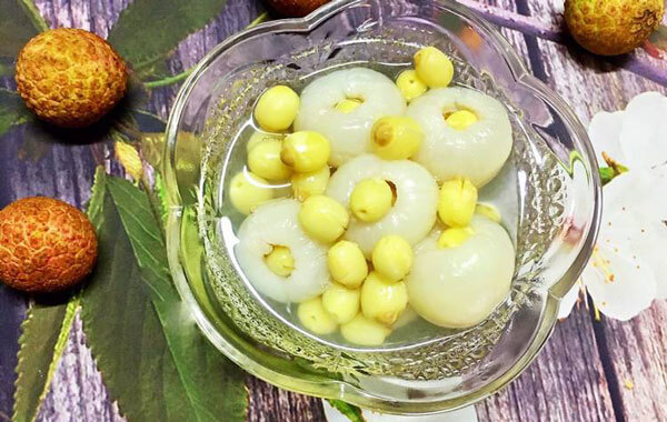 Vải nấu hạt sen tăng thêm ham muốn