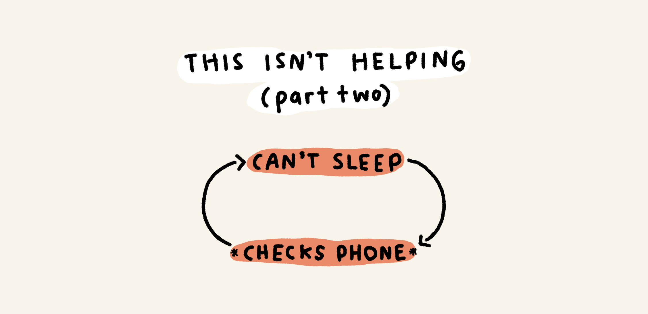 This isn't helping (part two)
Can't sleep -> *checks phone* -> (repeat)