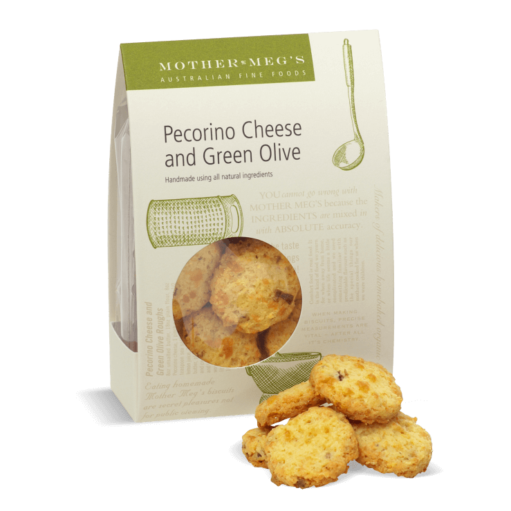 Pecorino Cheese & Green Olive Biscuits Mother Meg's