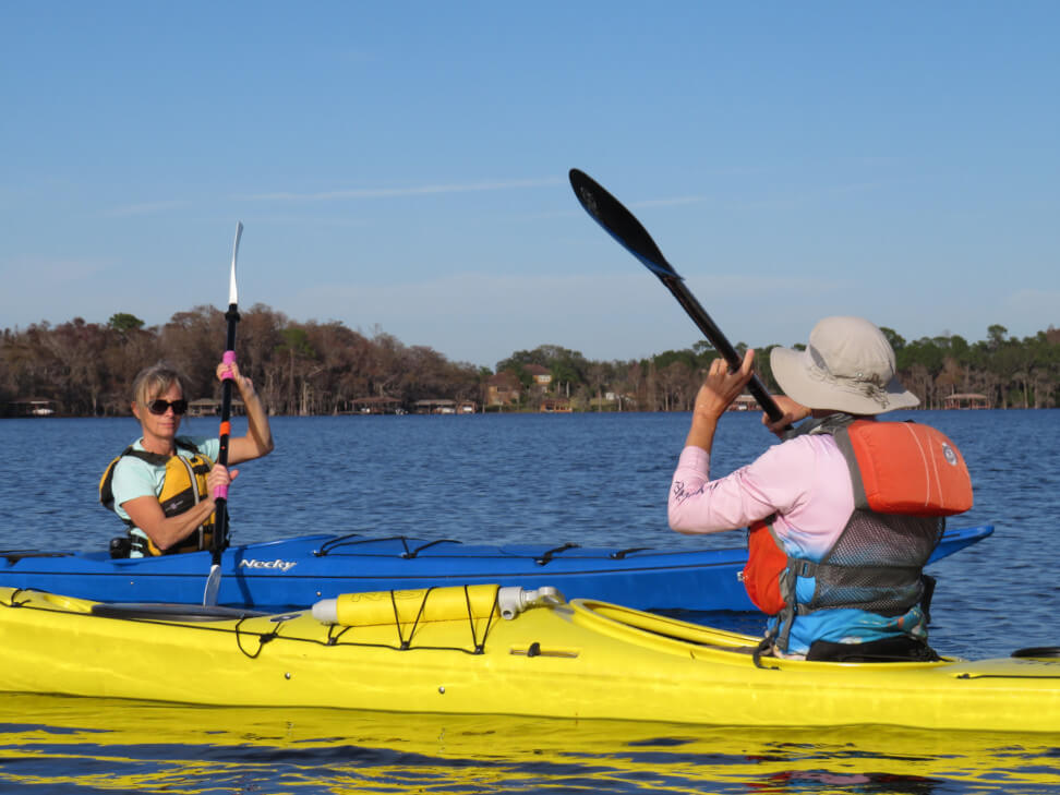 Get kayak lessons from a certified kayak instructor.