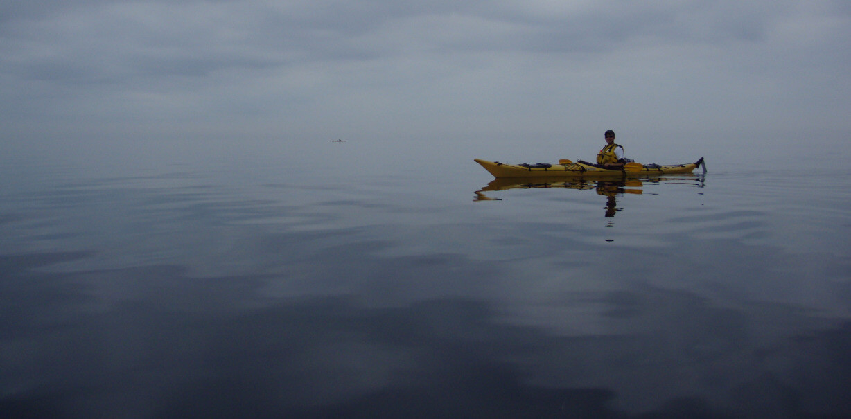 Peaceful loneliness on the waters.