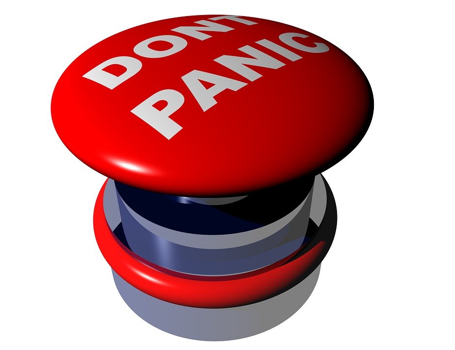 big red don't panic button