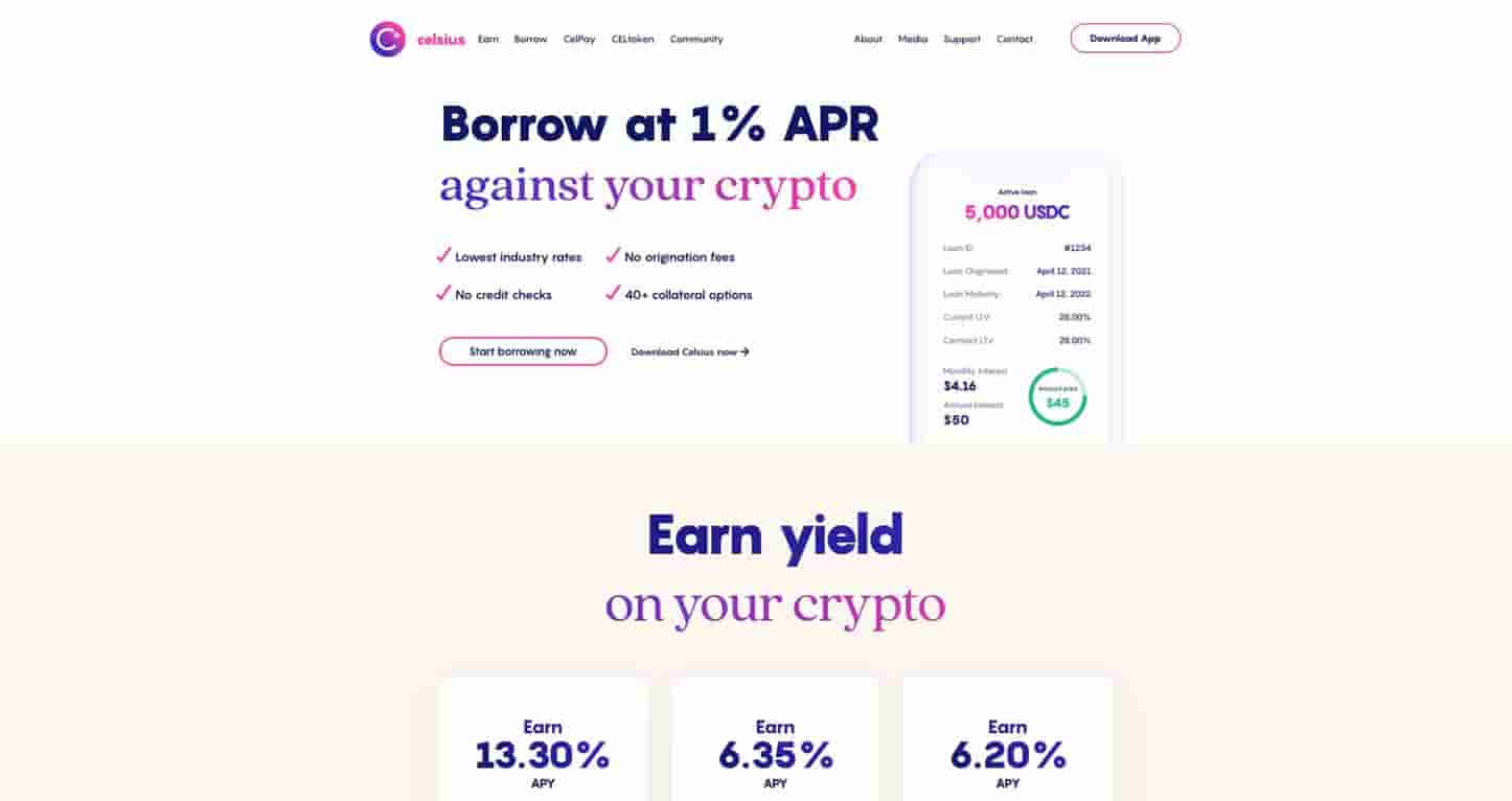 Celsius bitcoin interest account