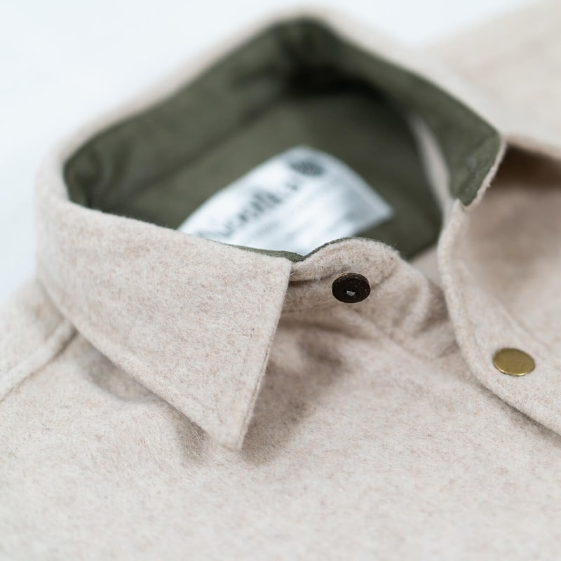 mens cream overshirt