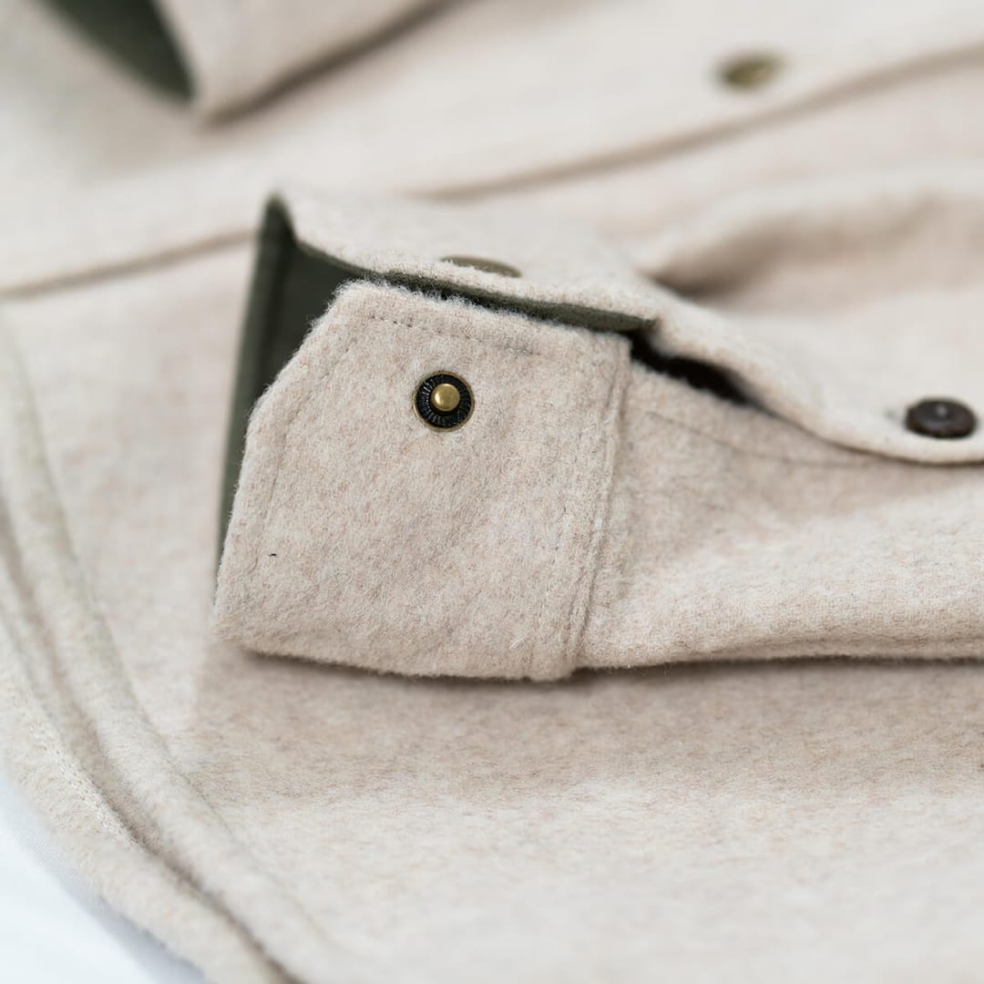 mens cream overshirt