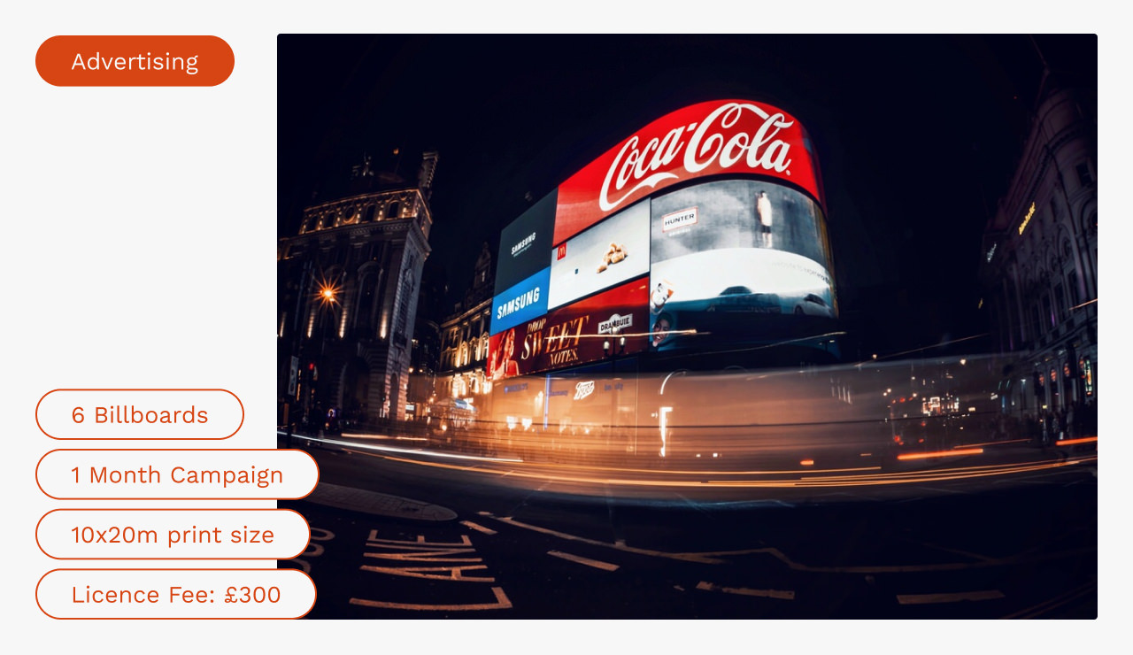 Piccadilly Circus at night long exposure