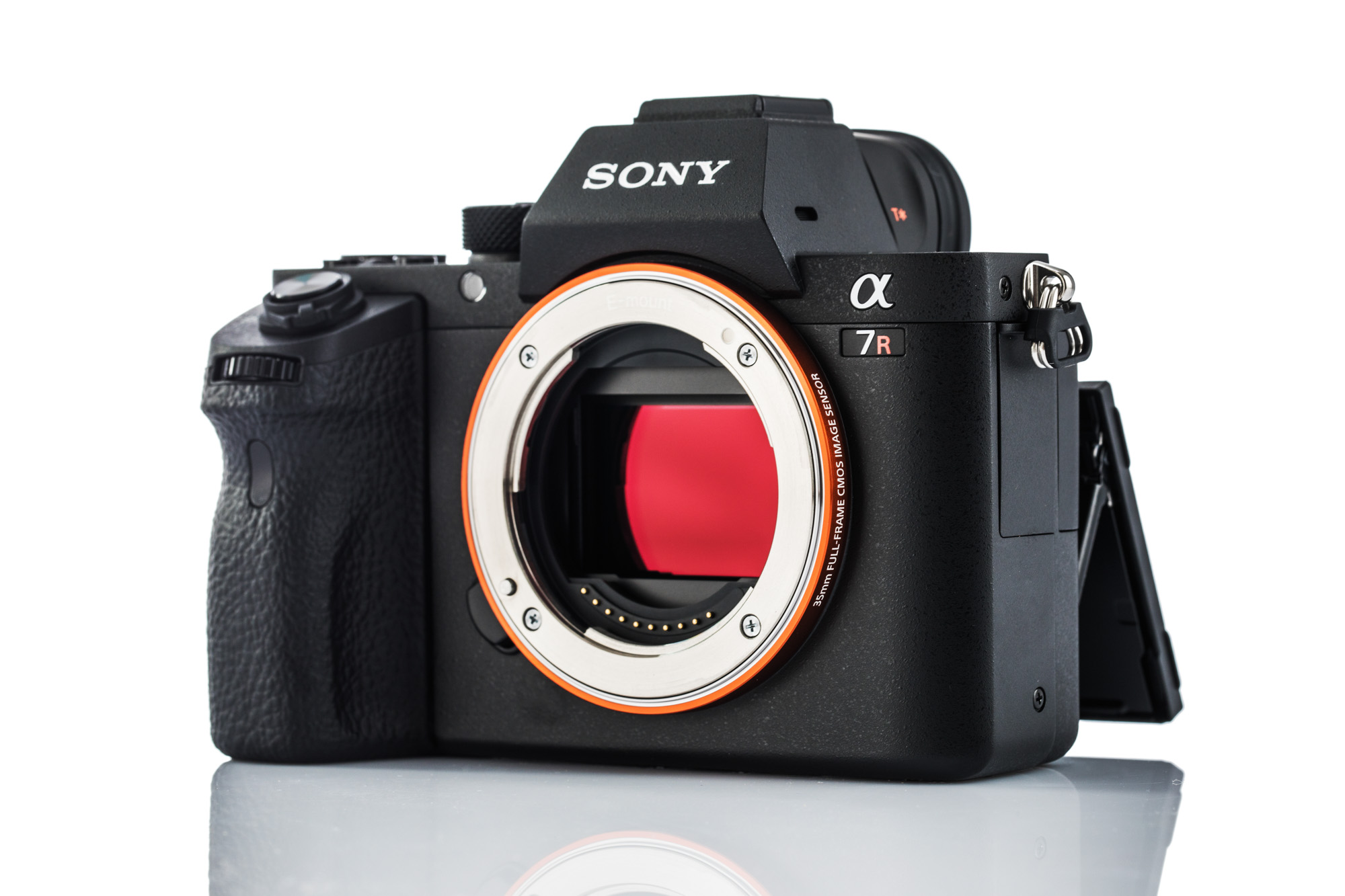 Sony DSLR camera with the sensor exposed