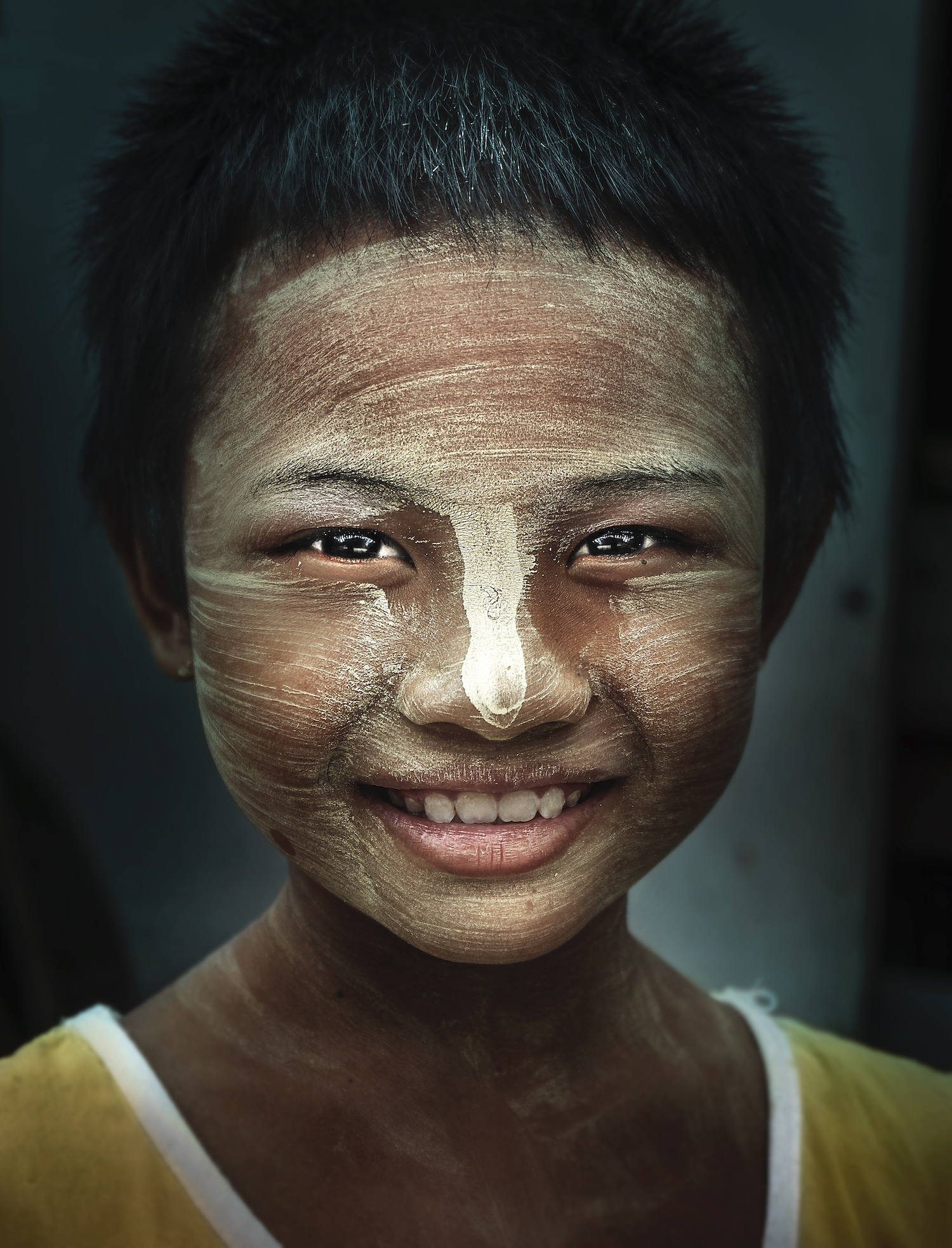 Portrait of a ThaNaKa Girl, Mandalay, Myanmar