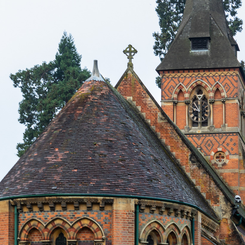 Blurry photo of a church