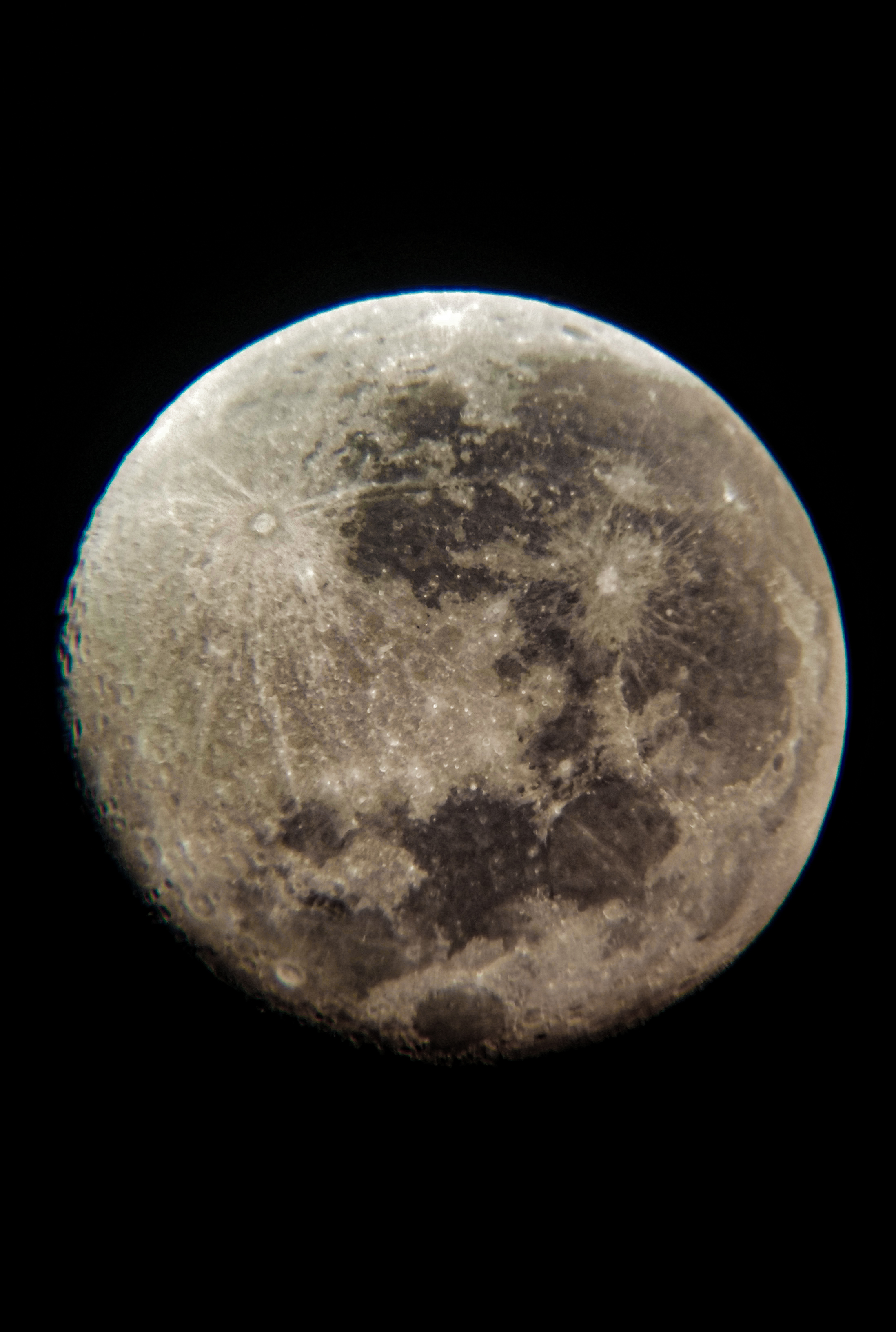 The moon shot in RAW format