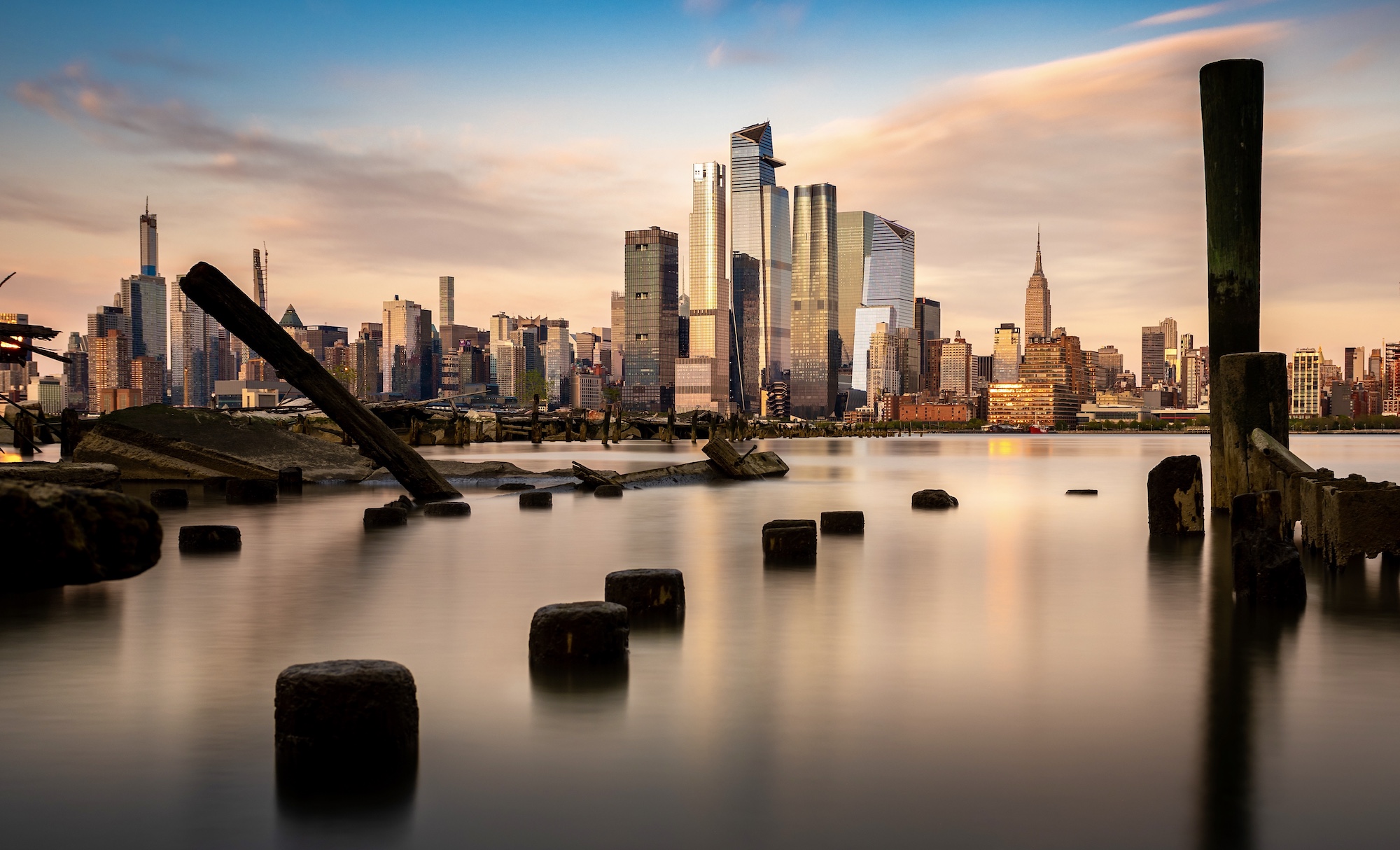 New York City long exposure at Golden Hour
