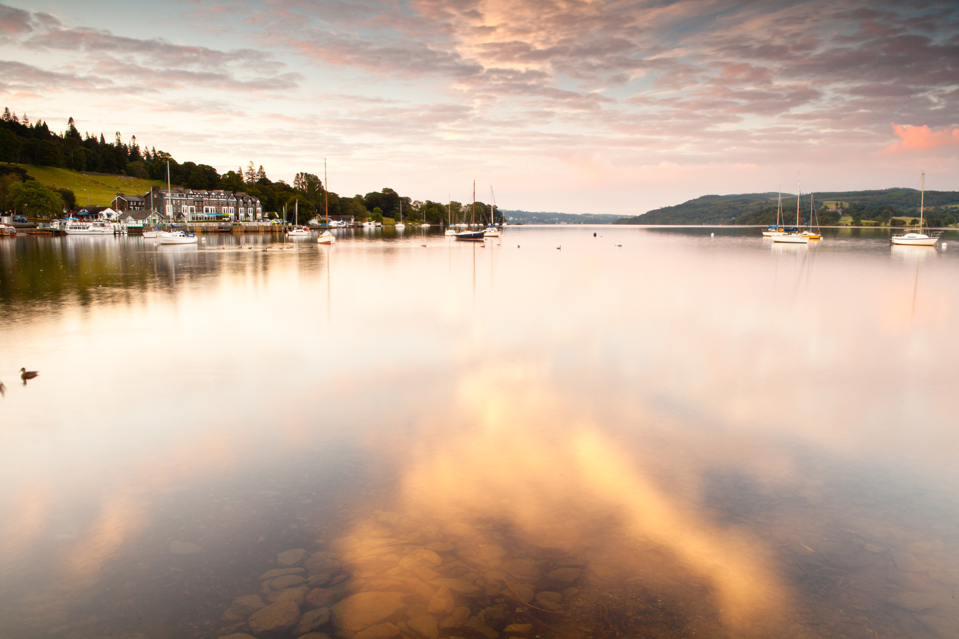 Landscape scene without foreground interest or leading lines