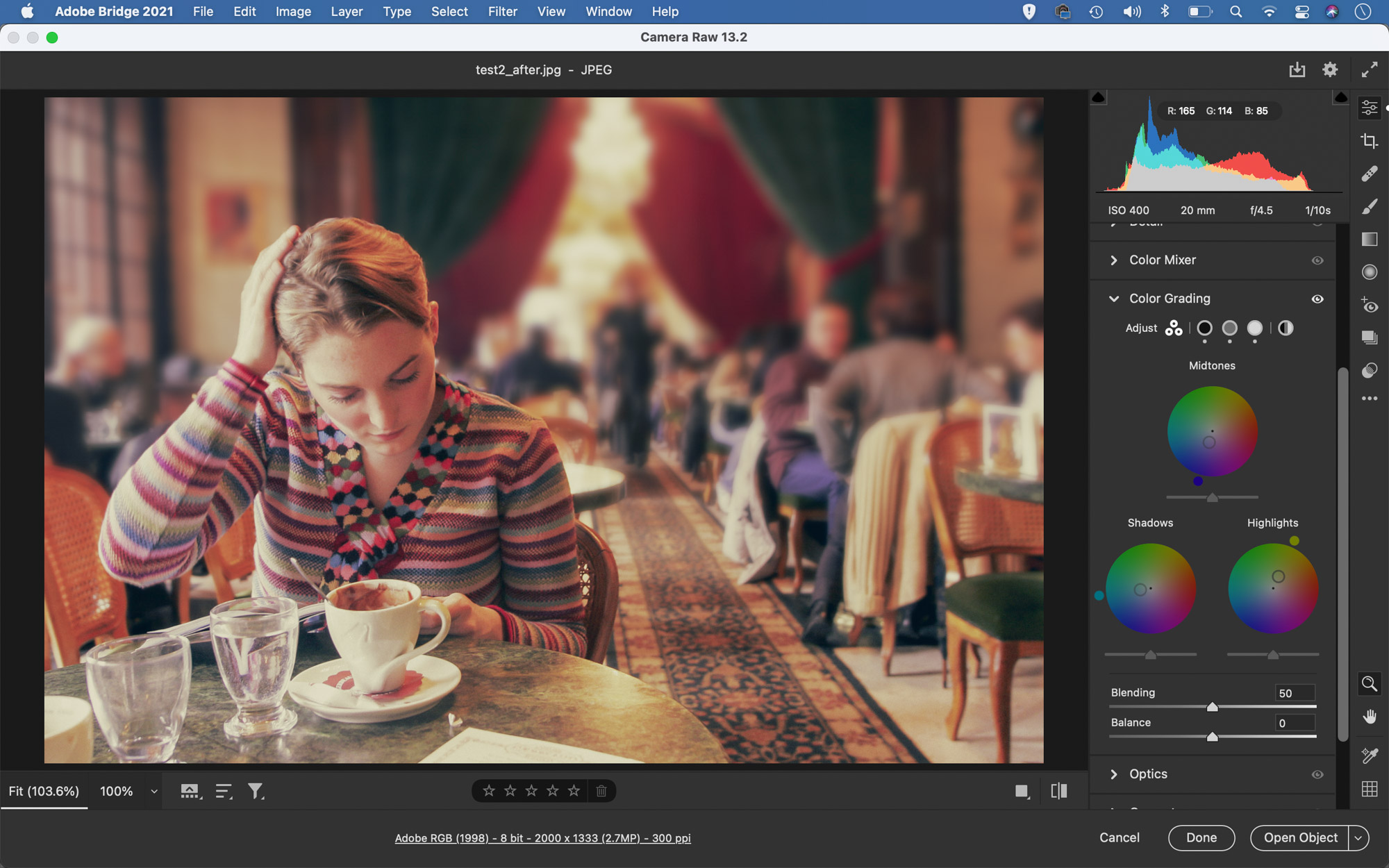 Giving a photo a vintage look with color grading and Lightroom profiles