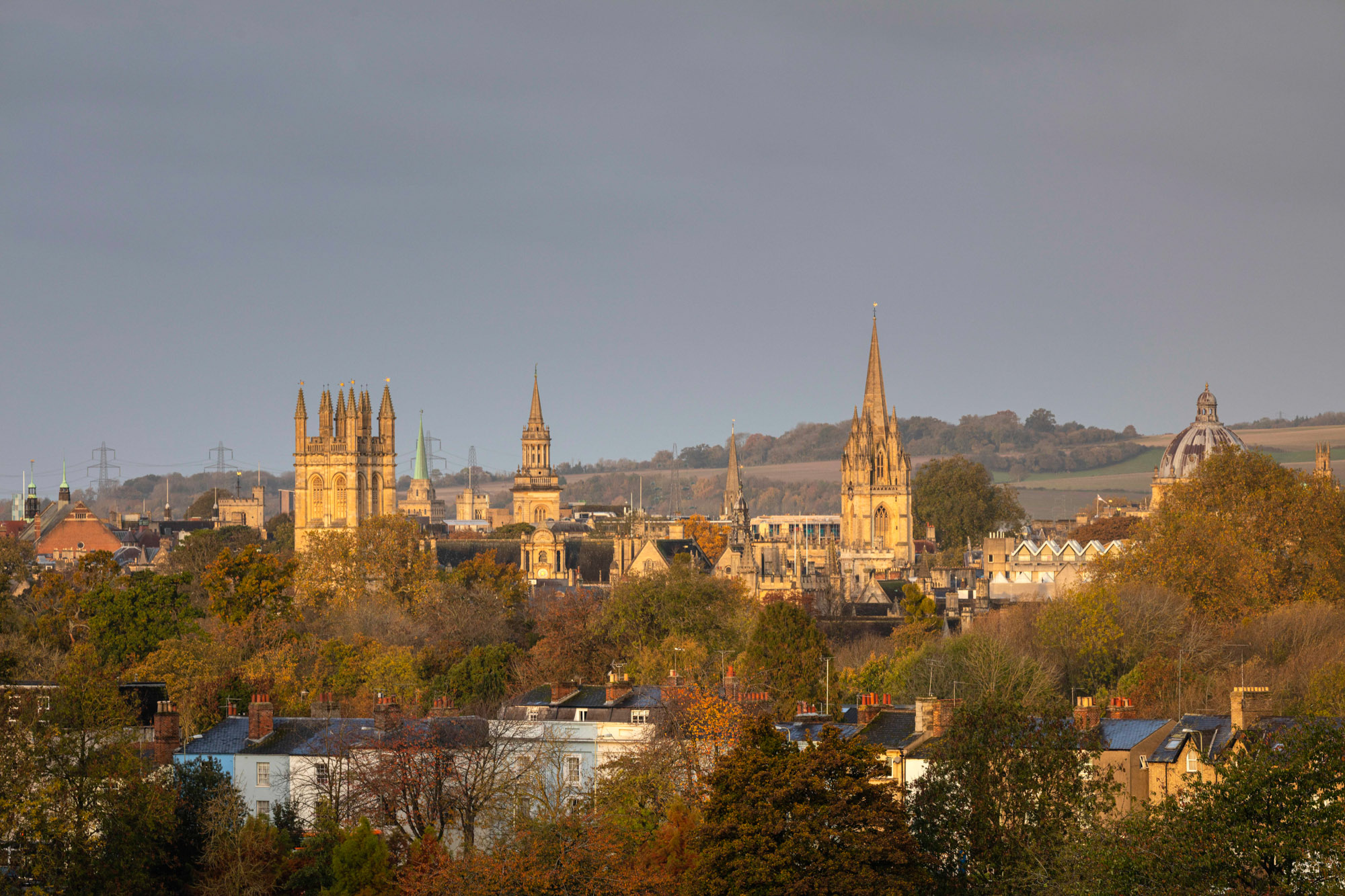 View toward the centre of Oxford UK