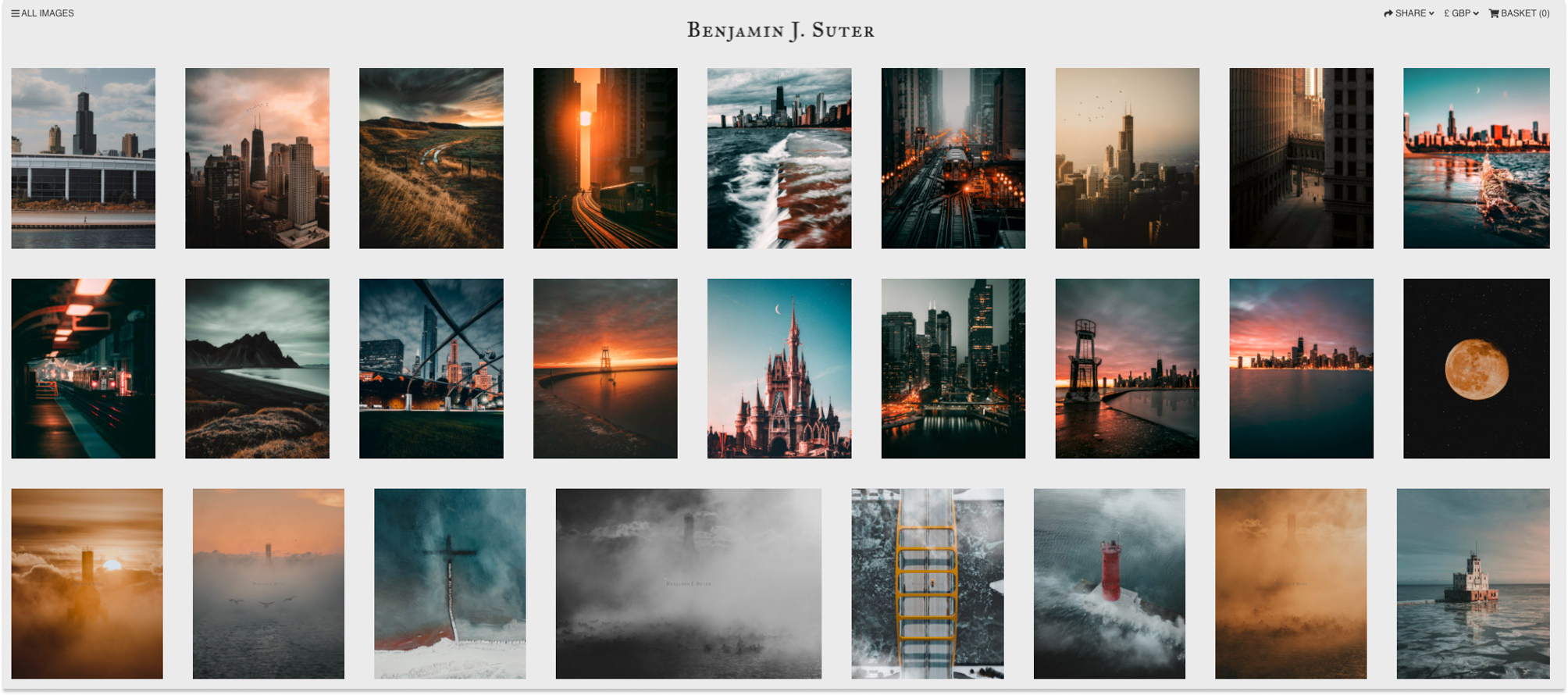 Benjamin J Suter Picfair Store screenshot
