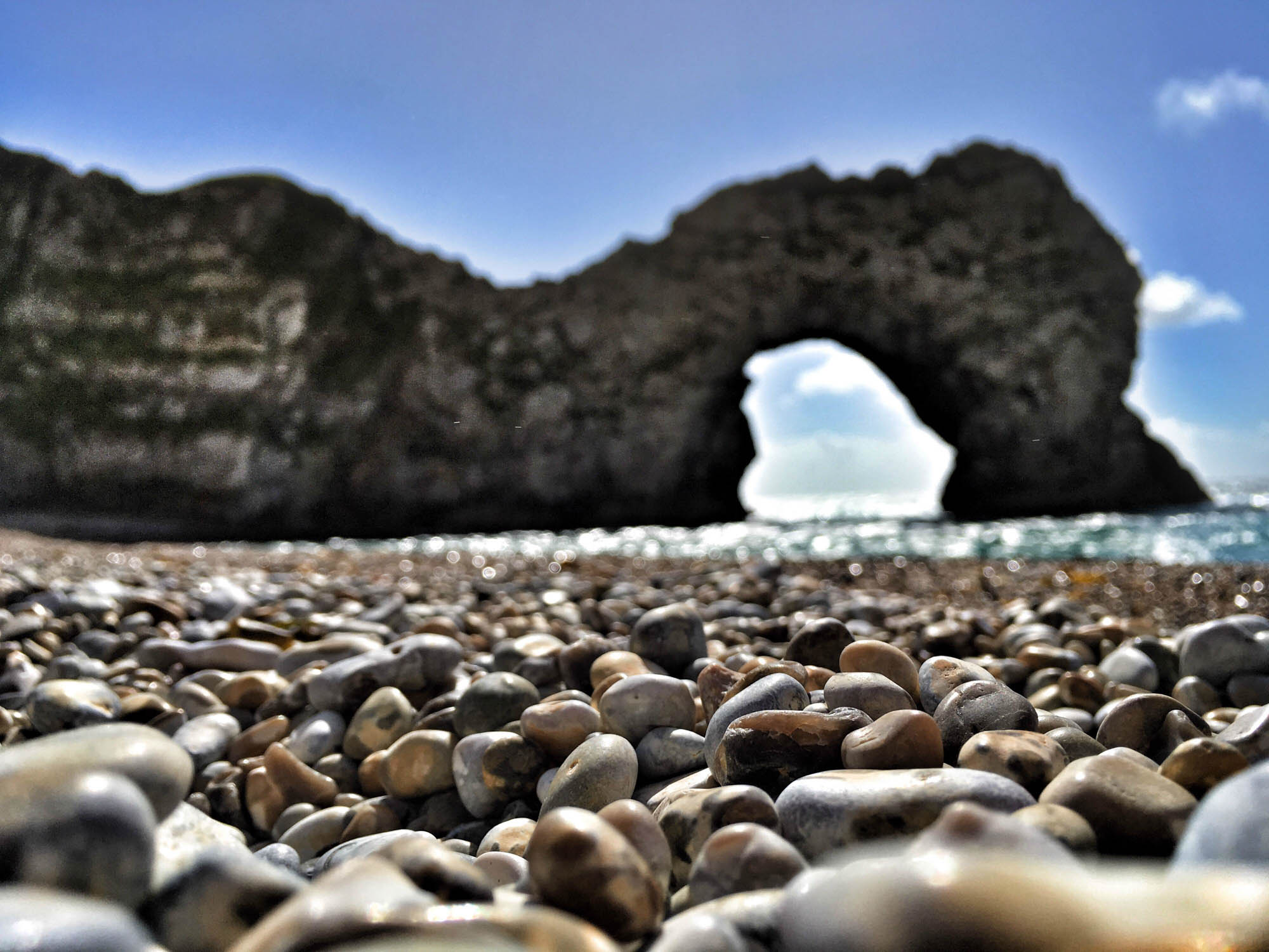 Pebble beach at Durdle Door, Dorset