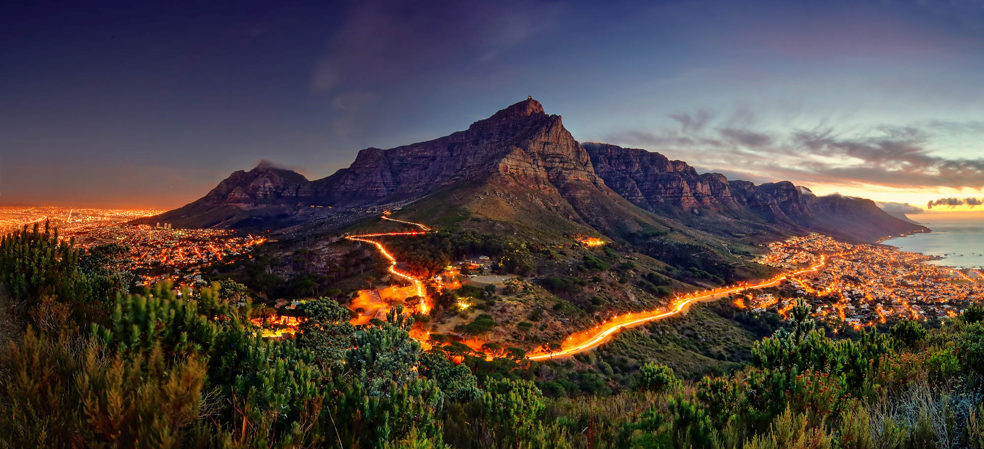 Sunset at Table Mountain, South Africa