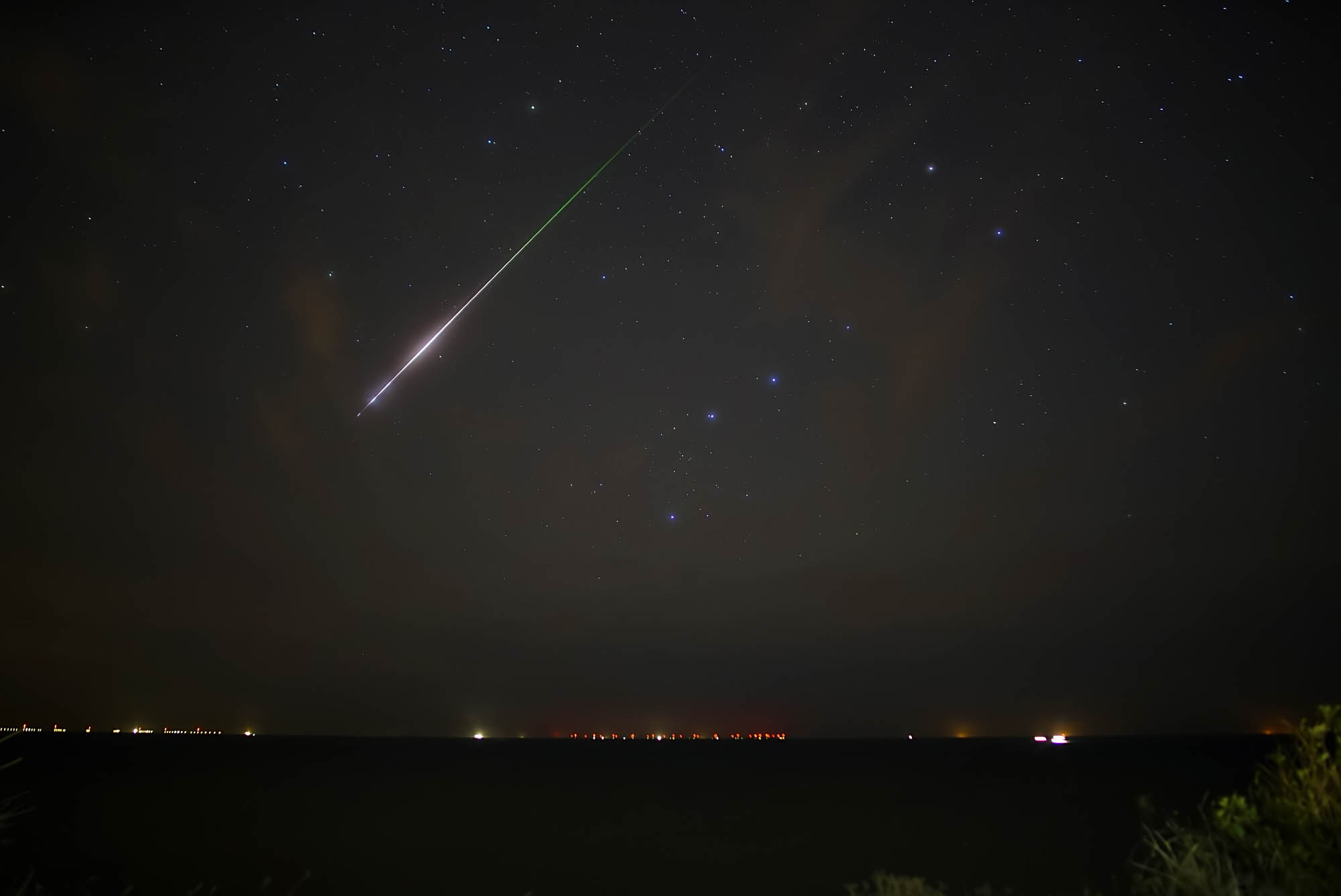 A large Draconid meteor falls from the skies of Norfolk. Draconids showers come from the parent comet 21P/Giacobini-Zinner and peak during the month of October.