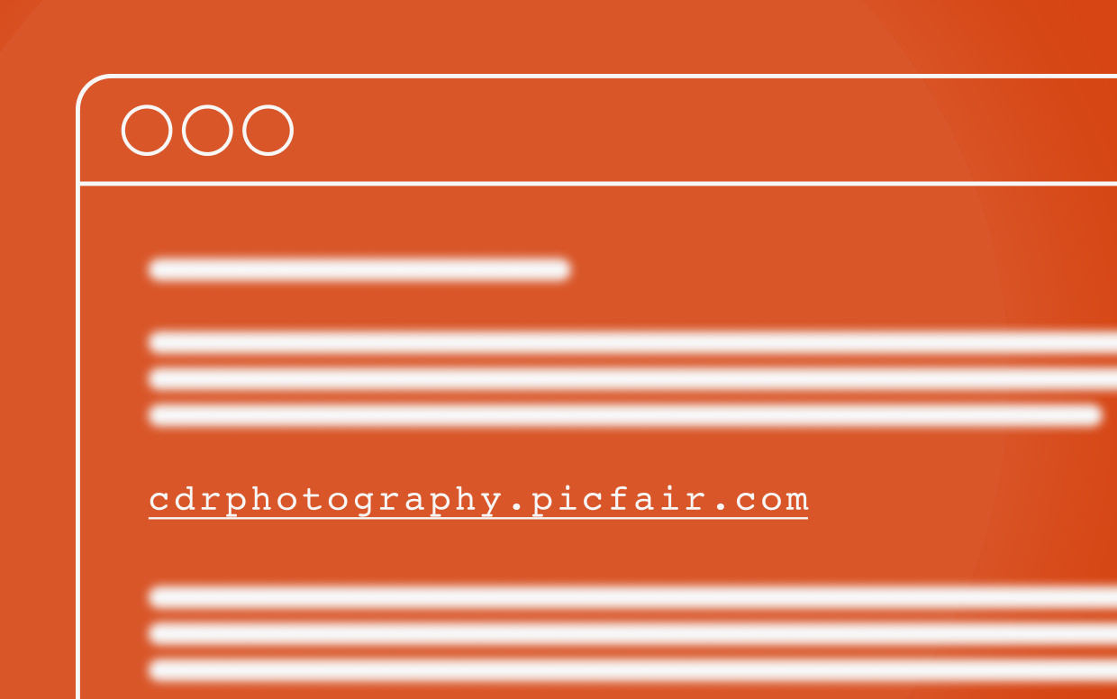 Concept screenshot showing a link to a Picfair Store