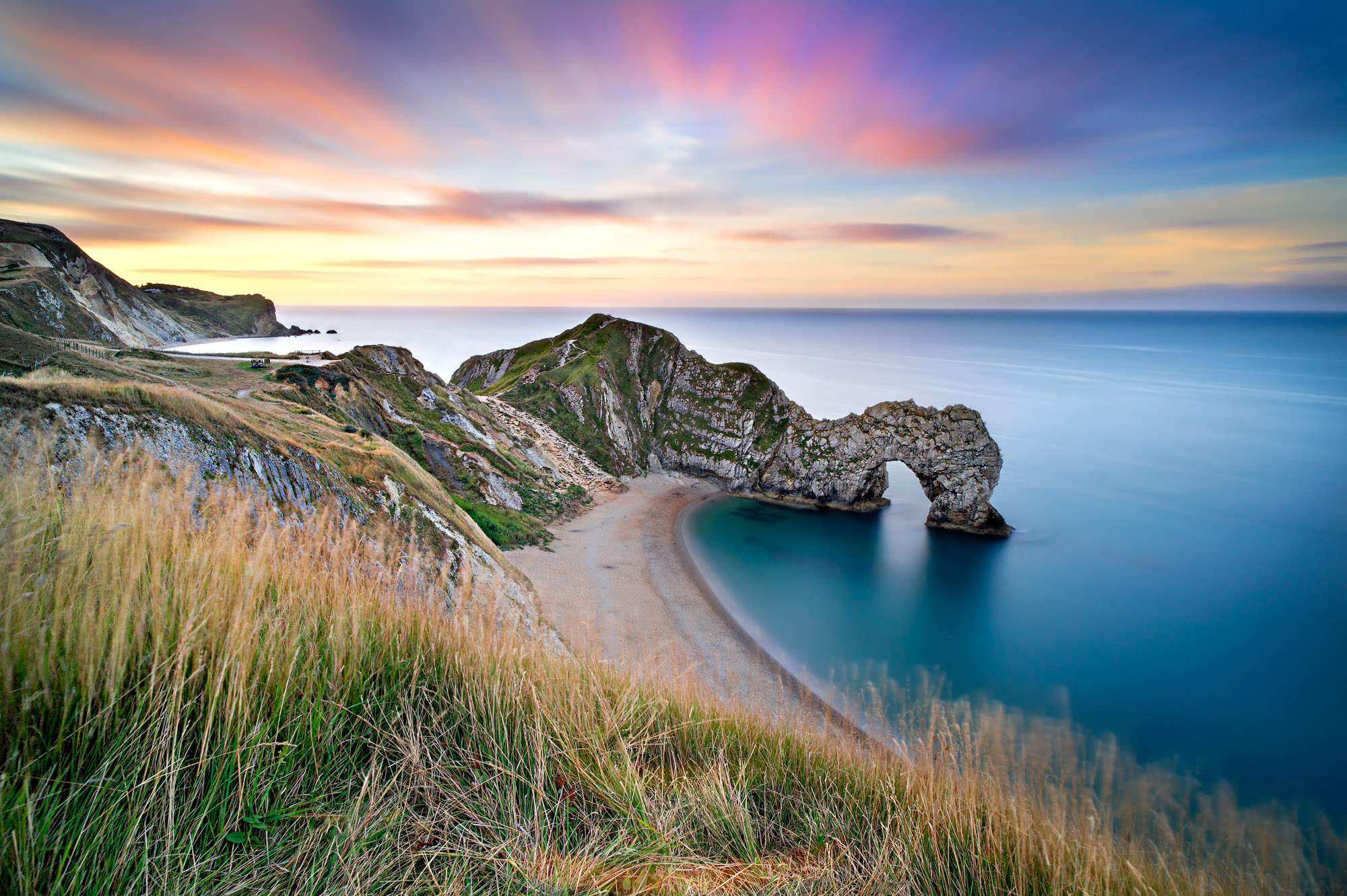 A beautiful capture of Durdle Door in the morning light.