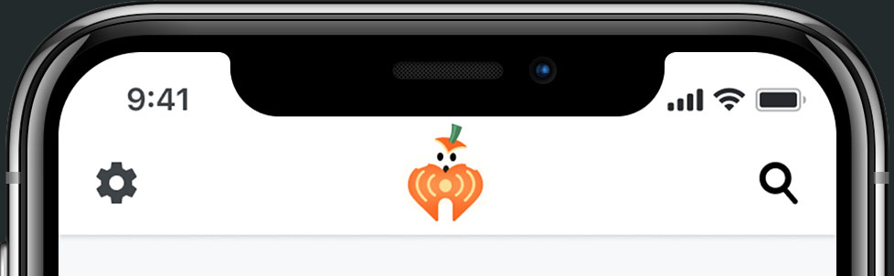 Top white header with white ghost logo.