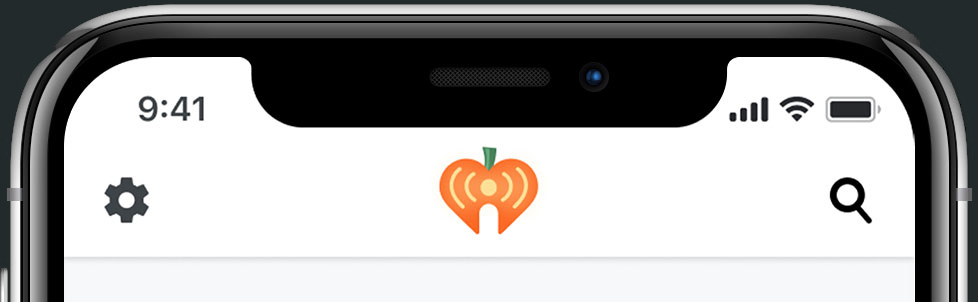 Top white header with pumpkin logo.
