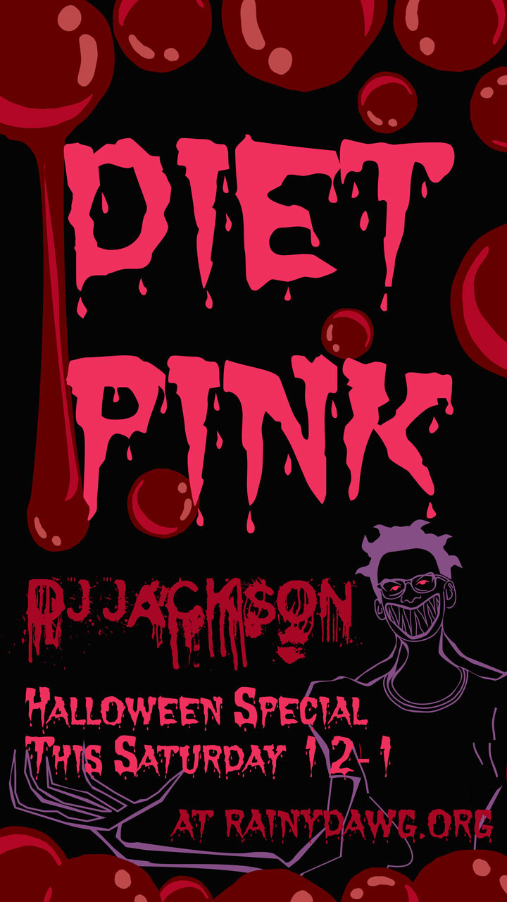 Diet Pink Halloween special promotional Instagram story.