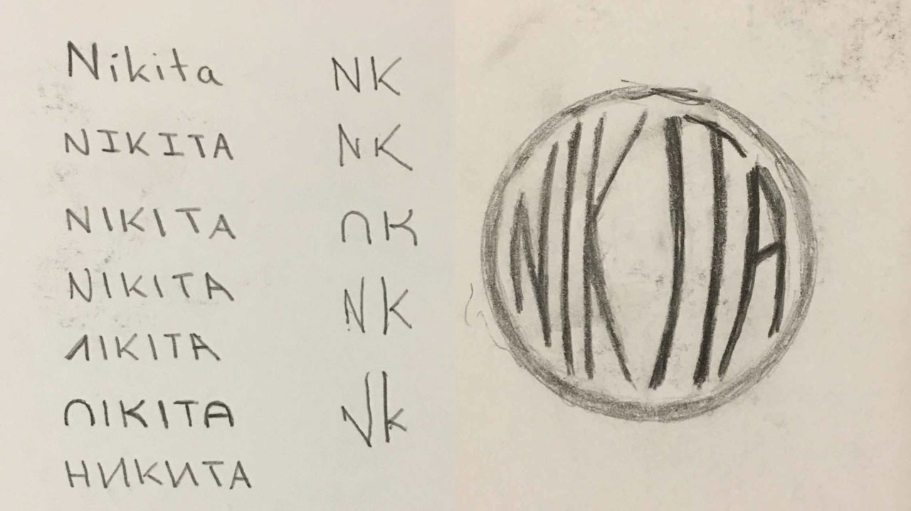 Letterform brainstorming.