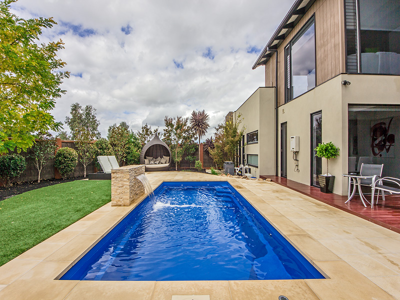 5m with Custom Water Feature Mornington Rainwise Pools Portfolio