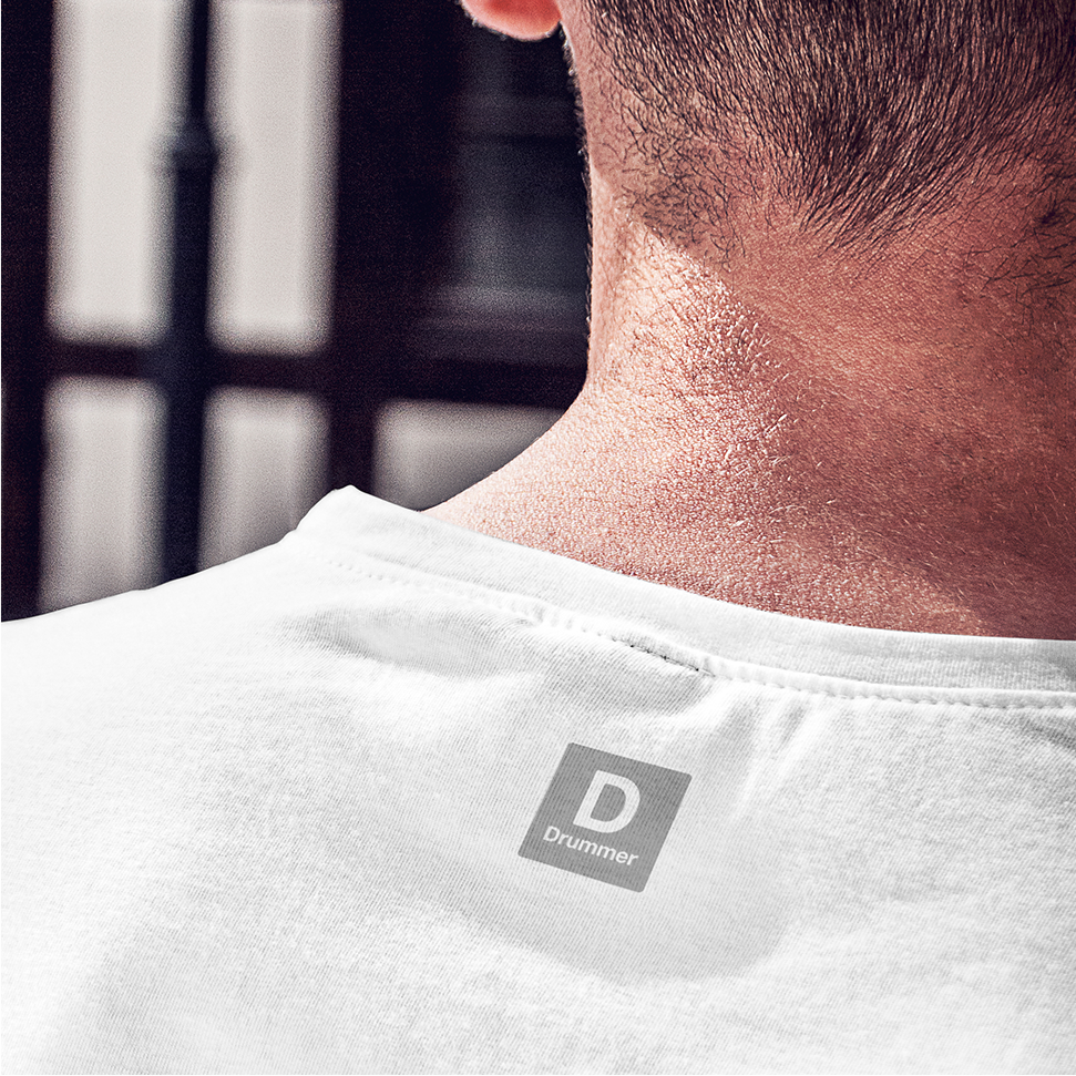 Drummer T-Shirt Image Back