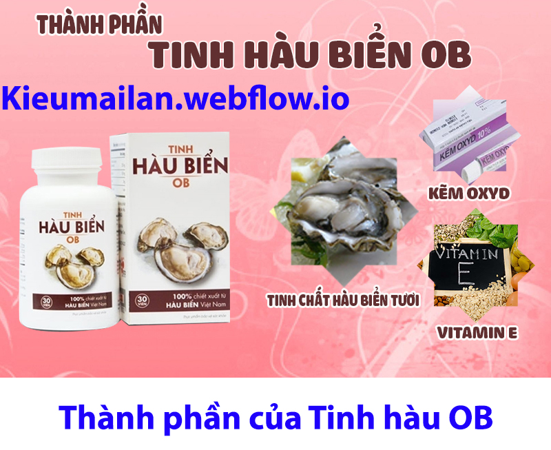 Thành phần Tinh hàu Ob