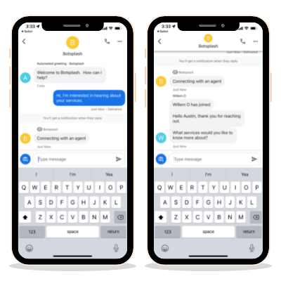 Google Business Messages Full Chat Example
