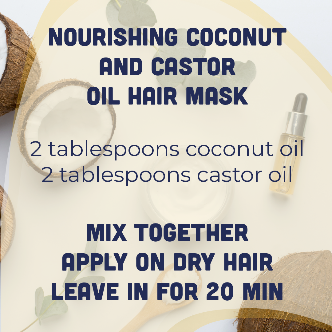 conconut castor oil hair mask recipe