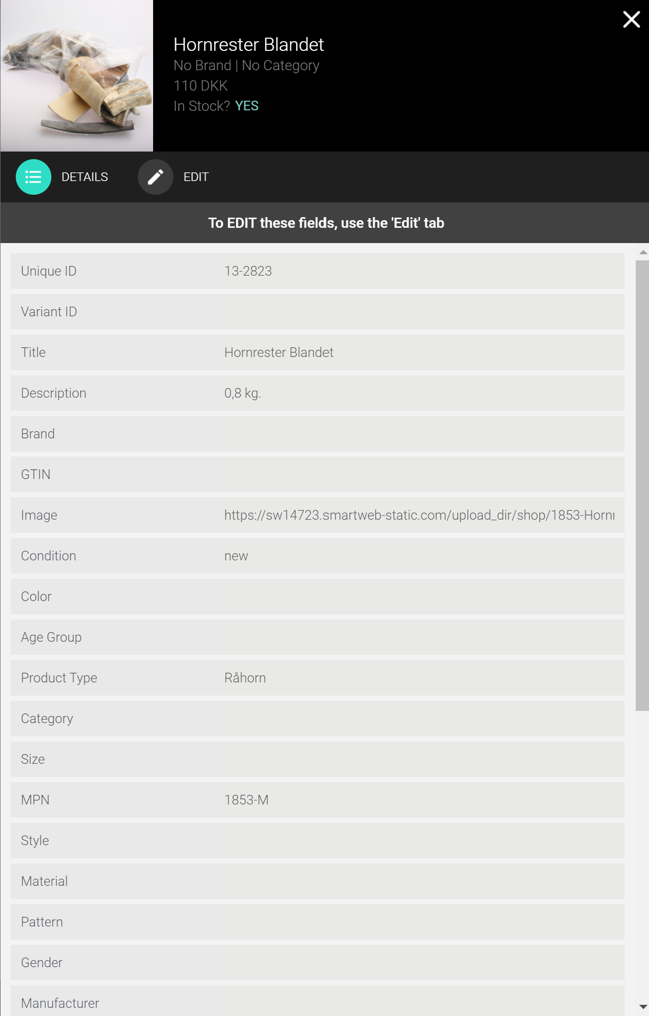 Product Tab
