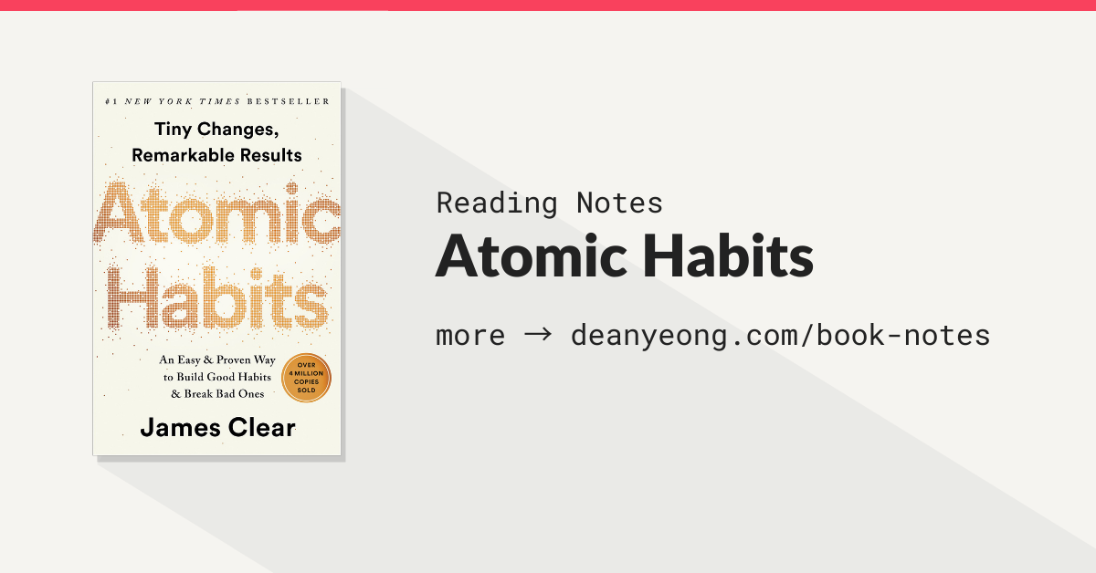 Book Summary Atomic Habits by James Clear