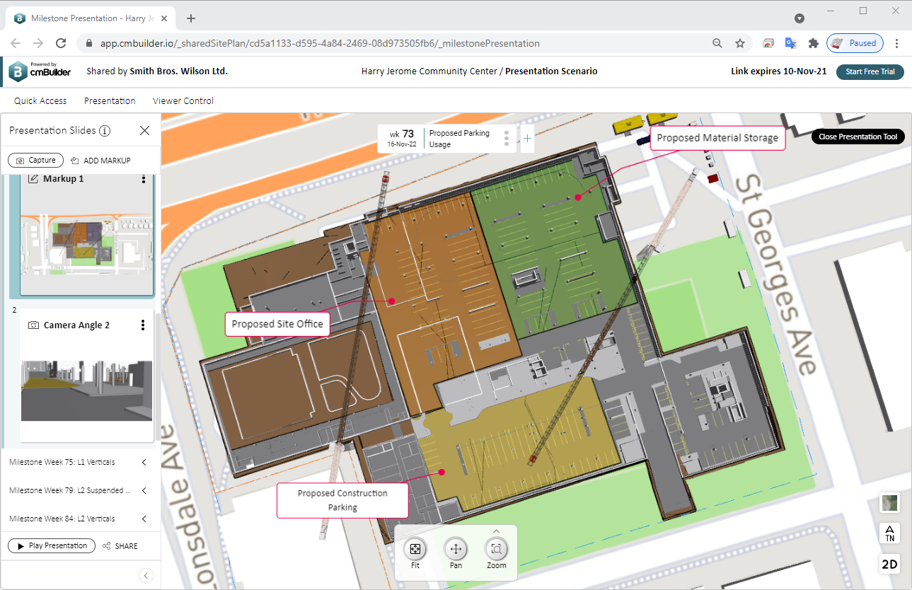 Smith Bros & Wilson (BC) Ltd using Markups on cmBuilder during the pursuit phase of their pre-construction workflow