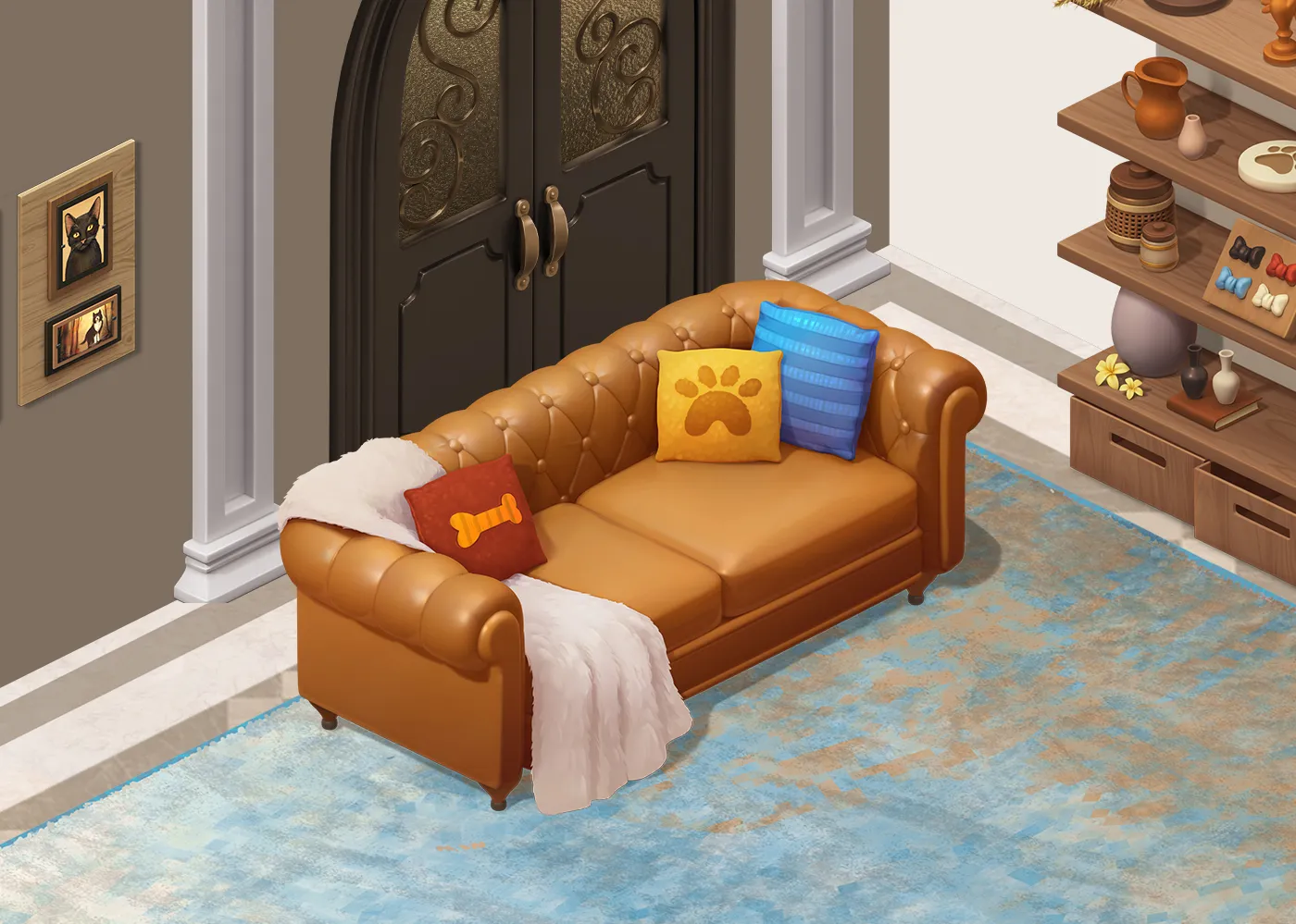 Solitaire 3D Paintover Backgrounds · Piper`s Pet Cafe