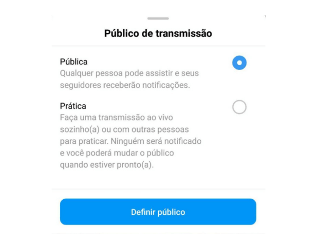 Recurso novo para lives no Instagram