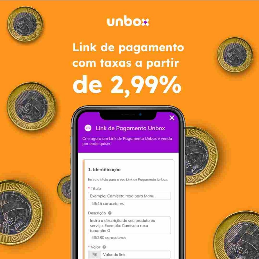 Unbox Pay também via Link de Pagamento