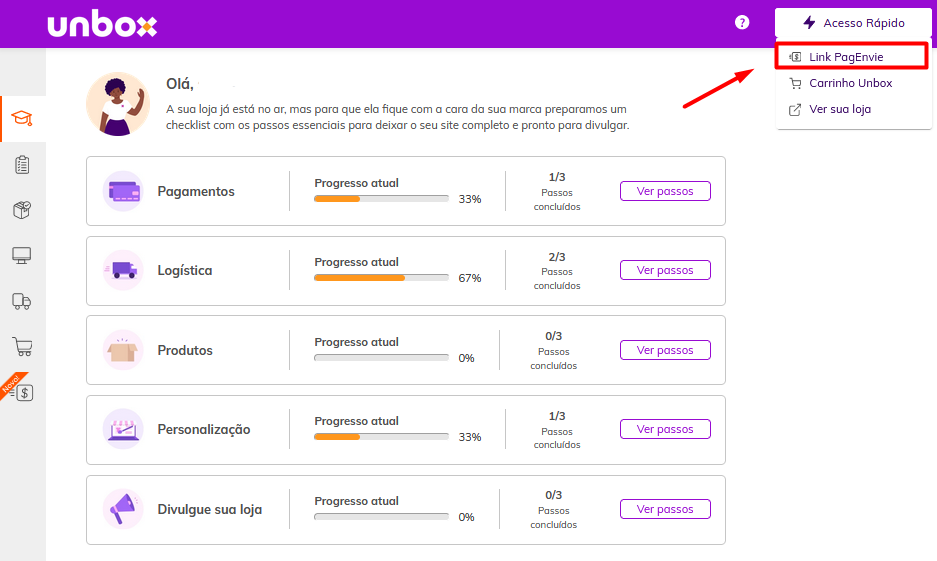 Como criar seu Link de Pagamento - Passo 1