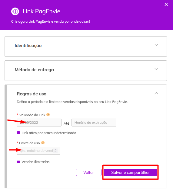 Como criar seu Link de Pagamento - Passo 5