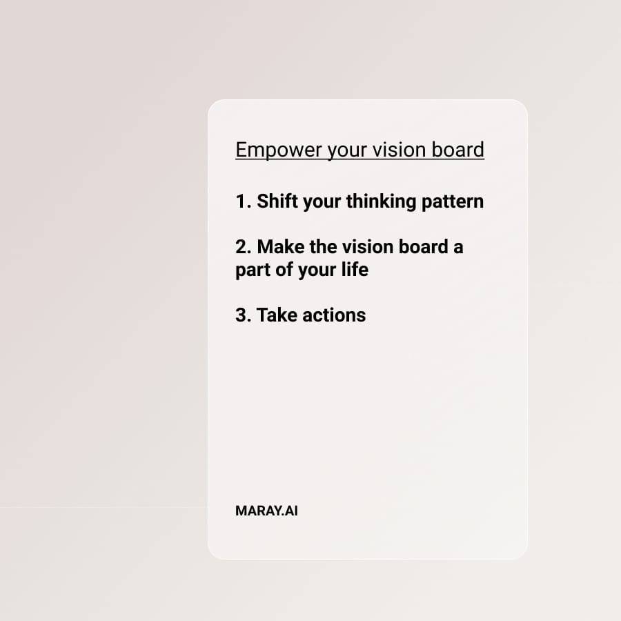 3 steps to empower your vision board.