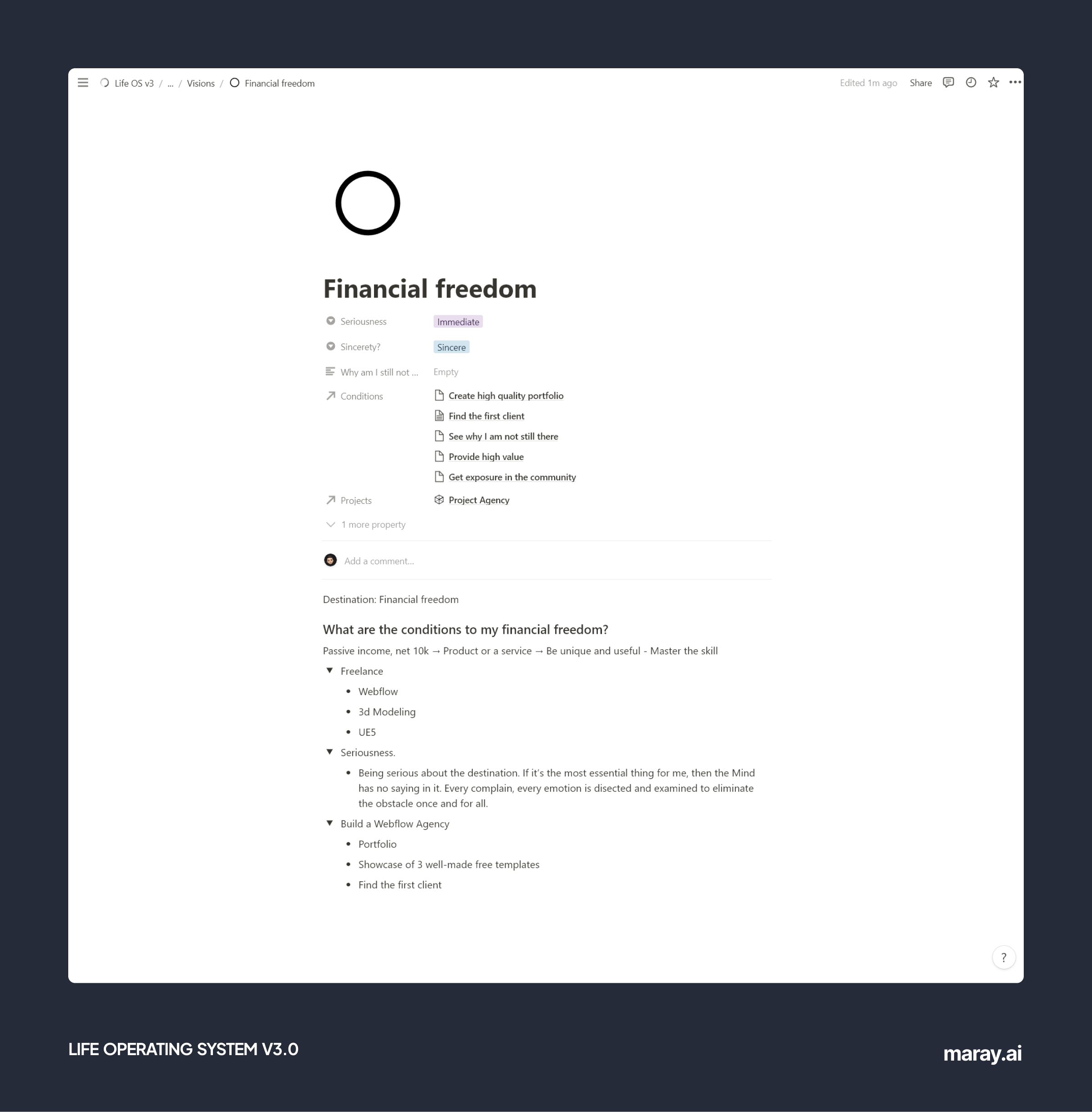 Vision exploration example.