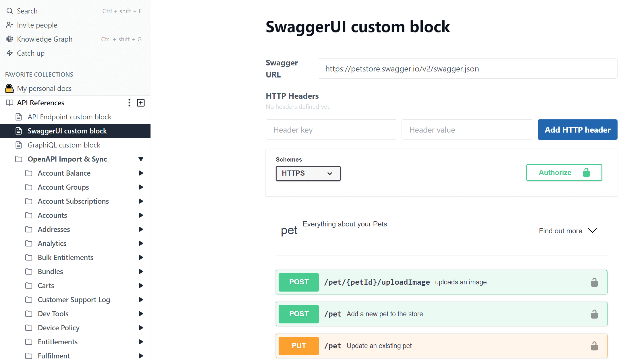 Developer and API Docs
