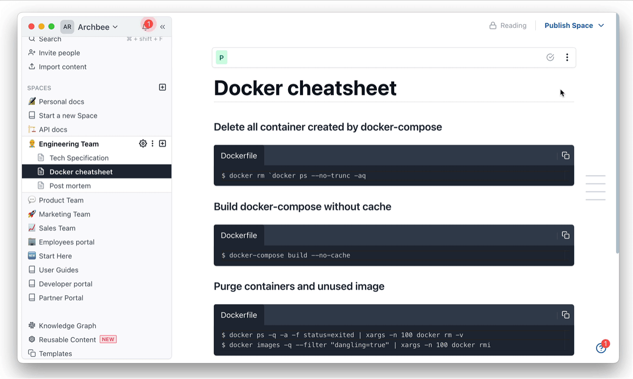 Internal Wiki and Knowledge Base
