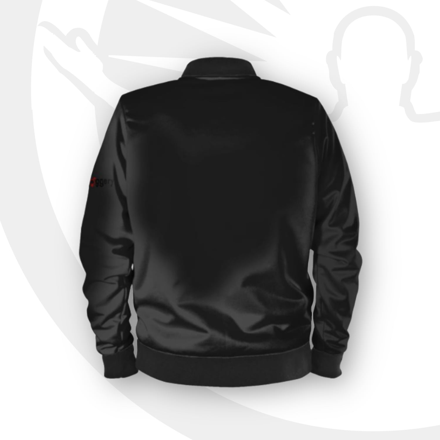 black bomber jacket designer