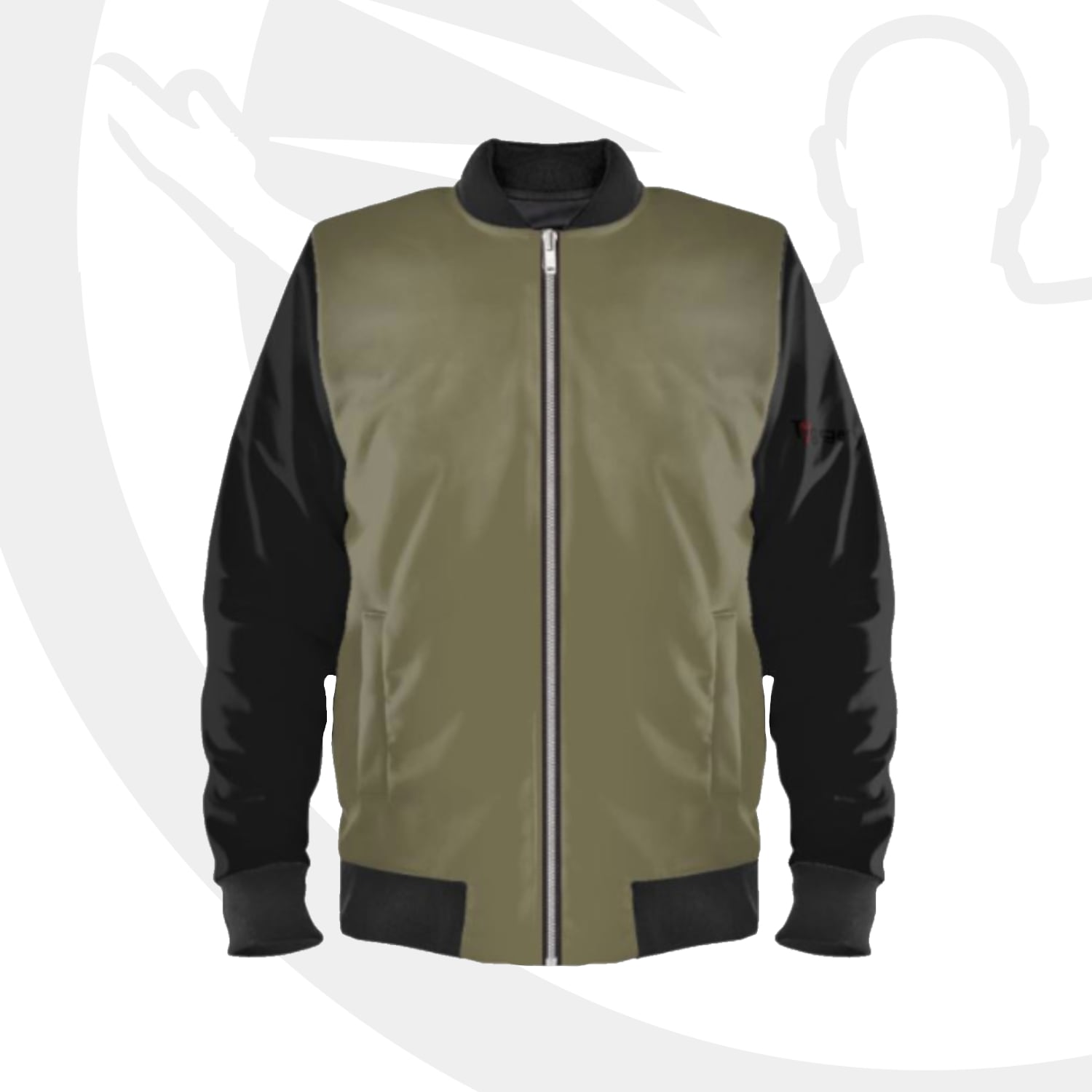 black bomber jacket designer
