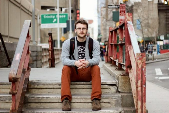 College Student Sitting